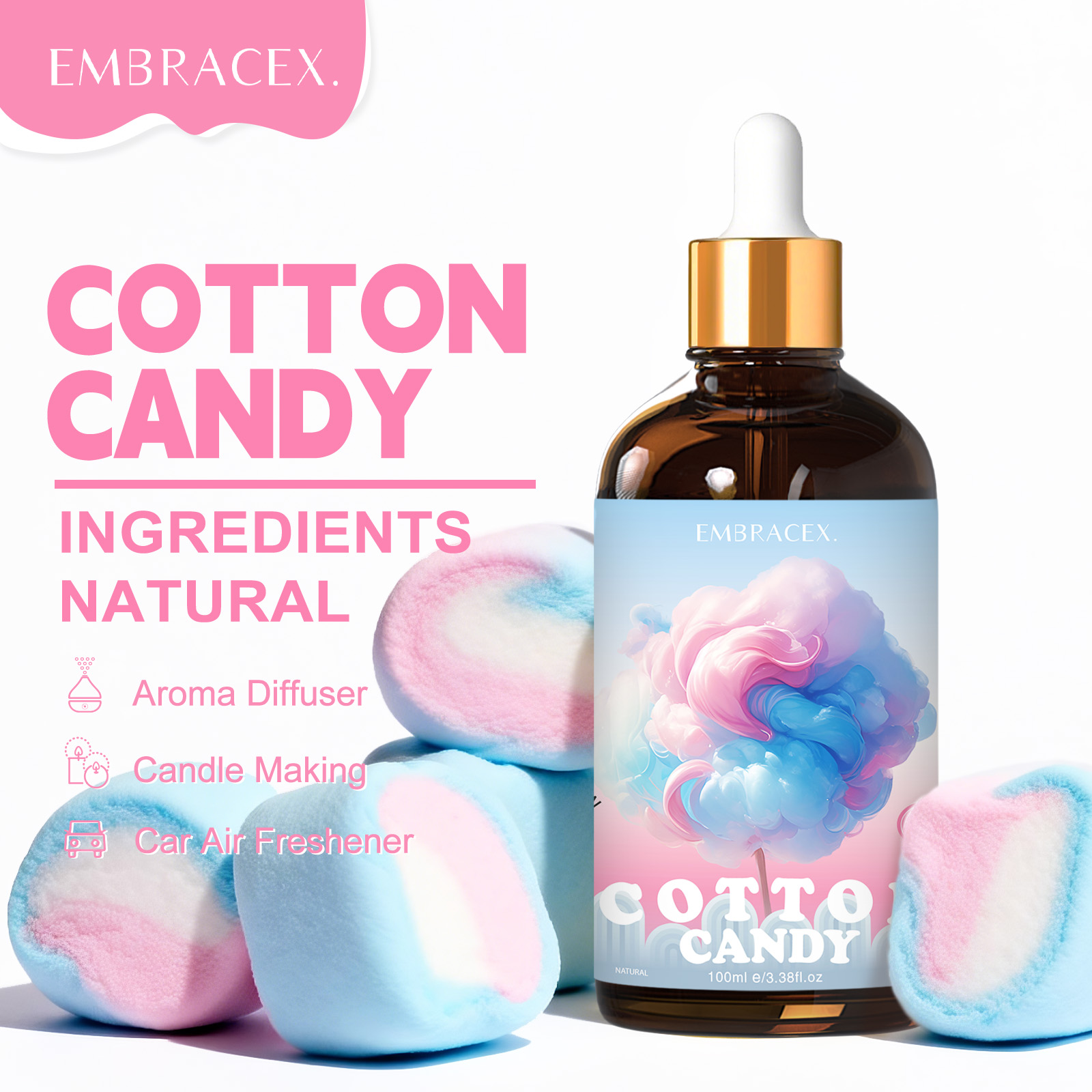 100ml Cotton Candy Fragrance O - Perfume Fragrance Oil review and price
