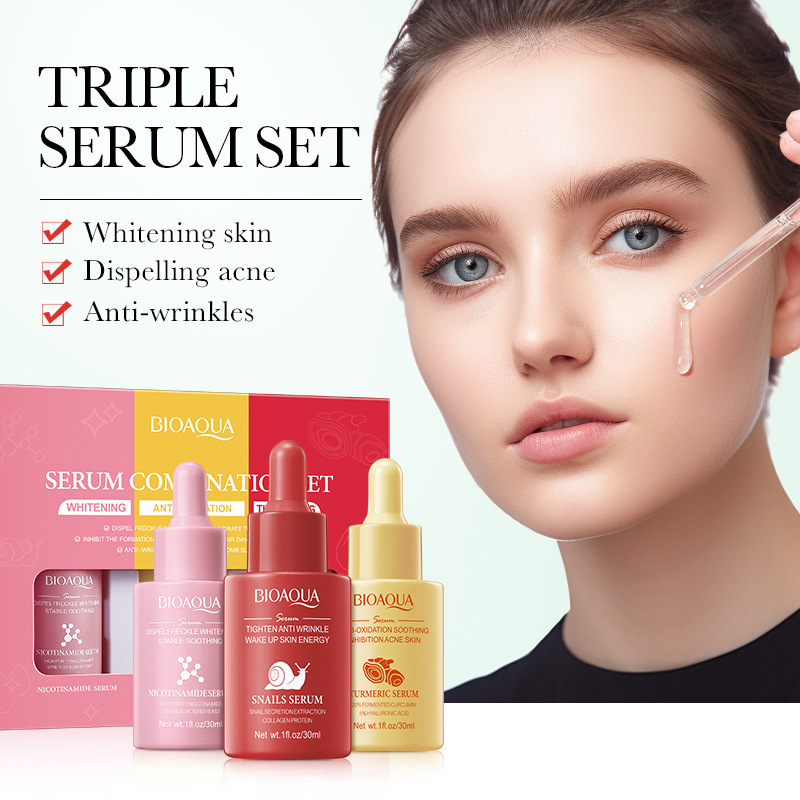 3pcs/set BIOAQUA Vitamin C Ret - The Ordinary Serum Hyaluronic Acid review and price