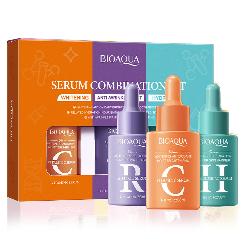 3pcs/set BIOAQUA Vitamin C Ret - The Ordinary Serum Hyaluronic Acid review and price